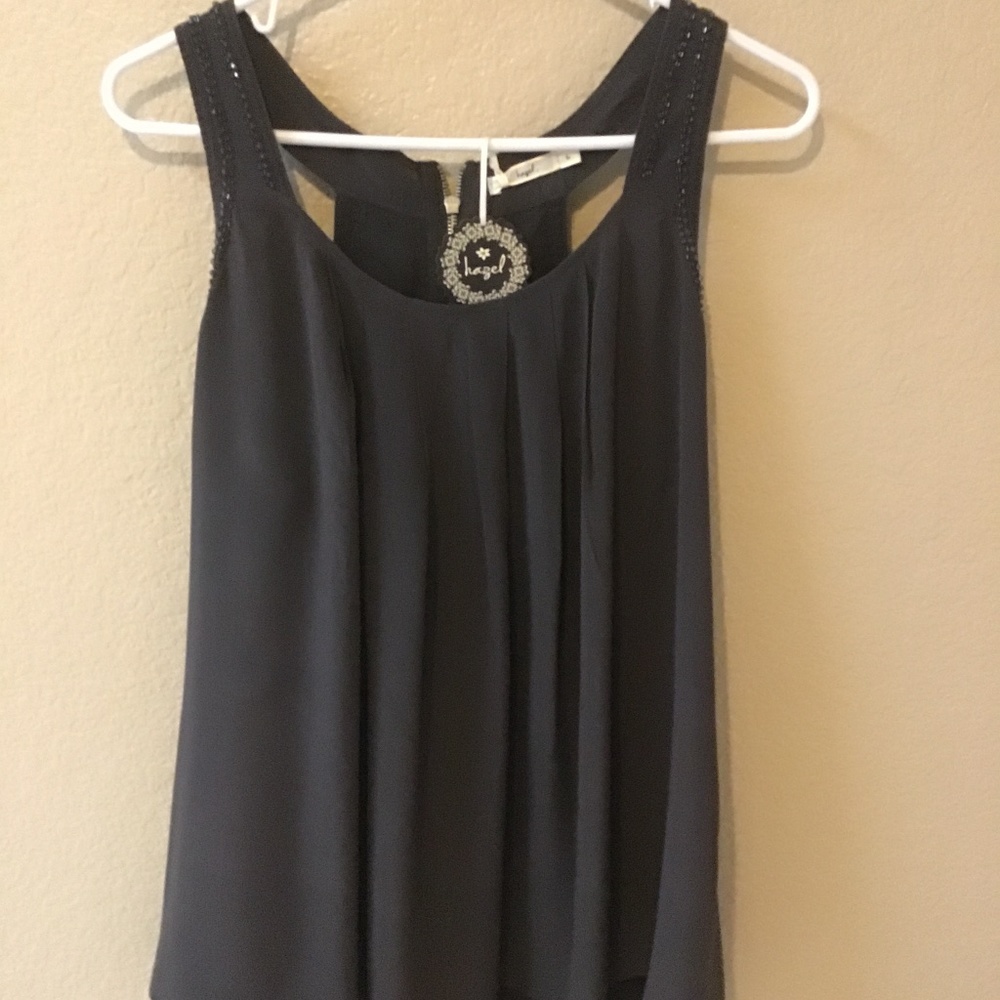 New! Bejeweled Olive Blouse